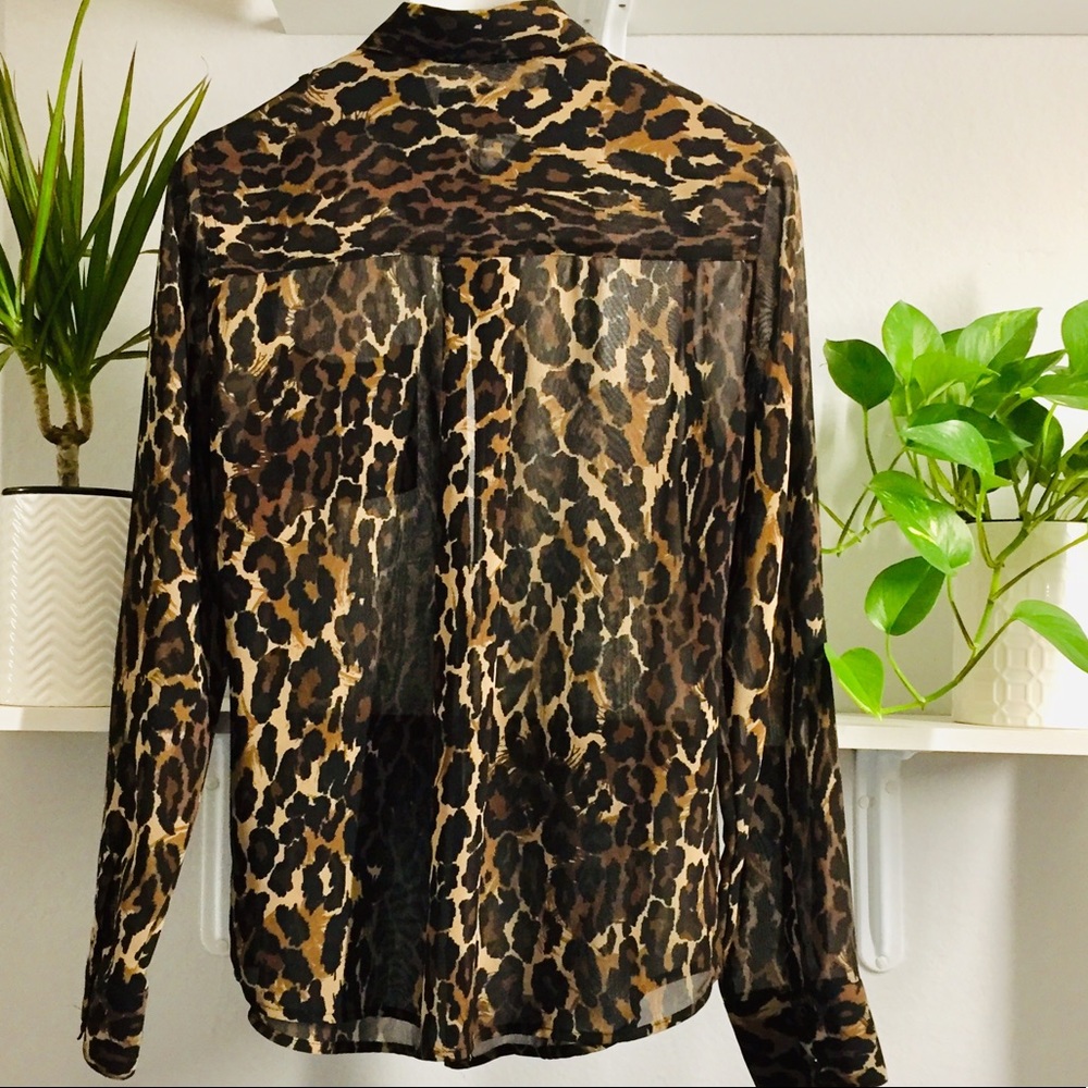Guess Women’s Leopard Blouse New